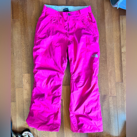 Girls Sz L (sz14-16) Pink North Face snowboard Pants - Picture 5 of 5